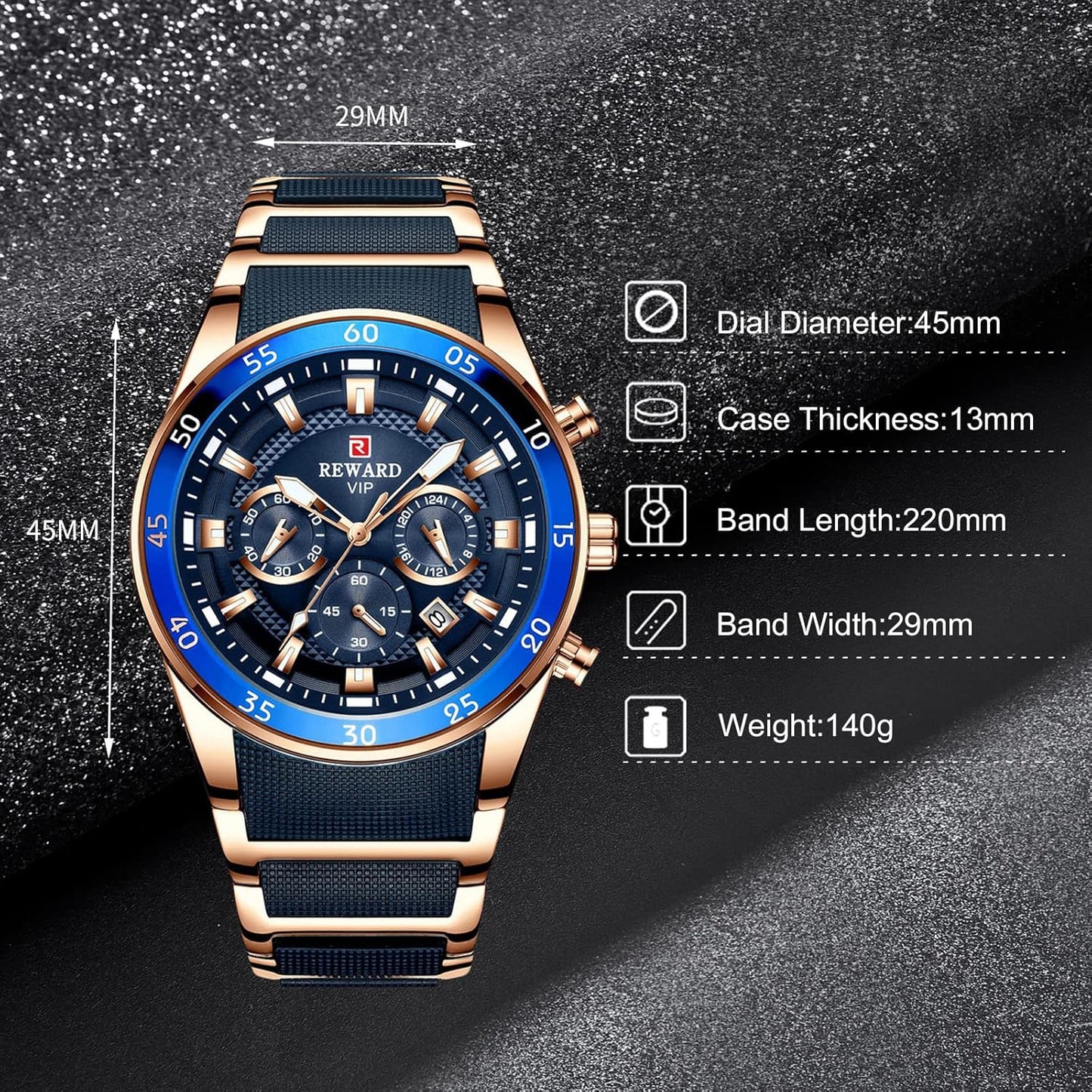 Reward Vip Chronograph Watch For Men